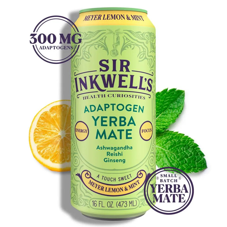 MEYER LEMON MINT YERBA MATE-NON-ALCOHOLIC MOCKTAIL