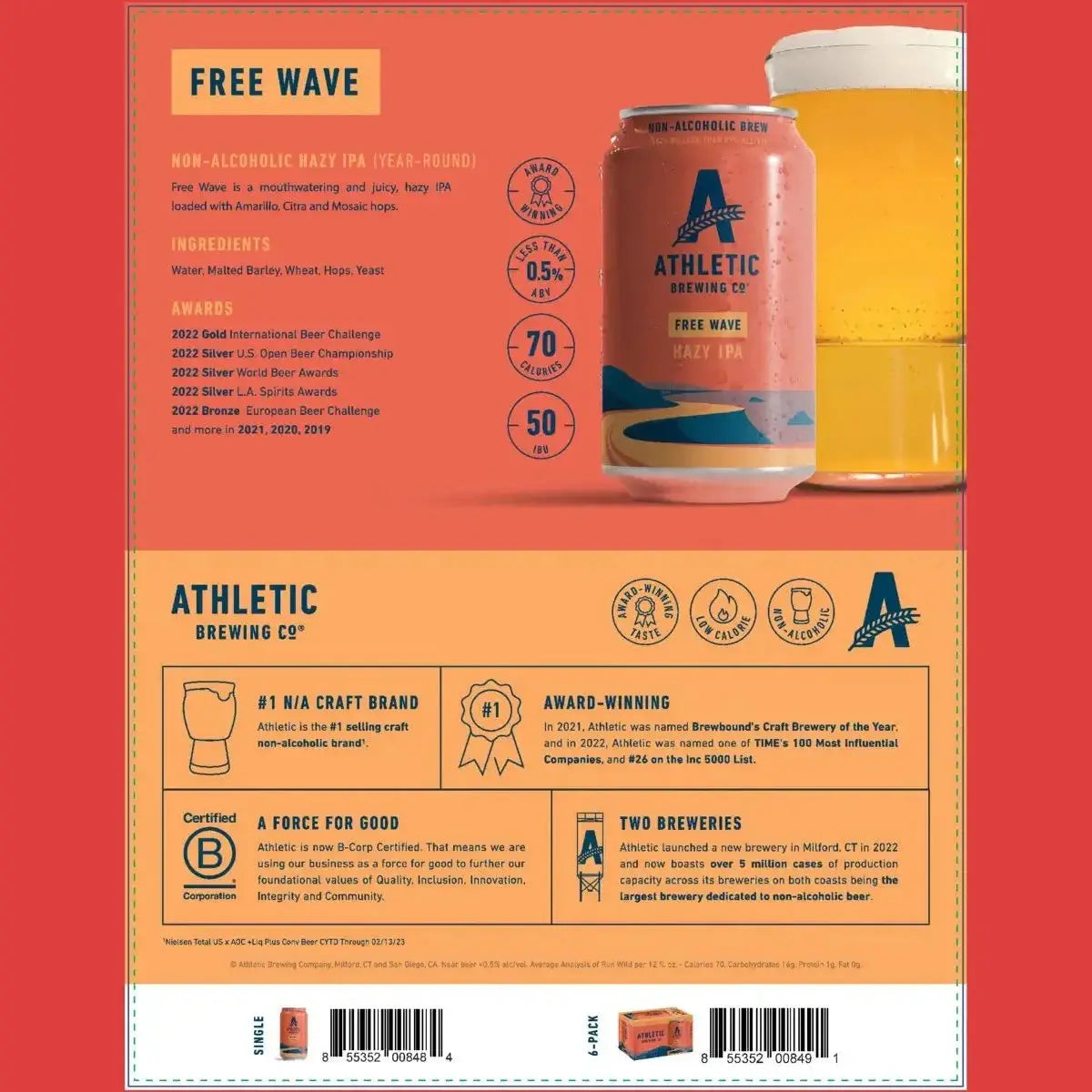 FREE WAVE IPA-NON-ALCOHOLIC BEER