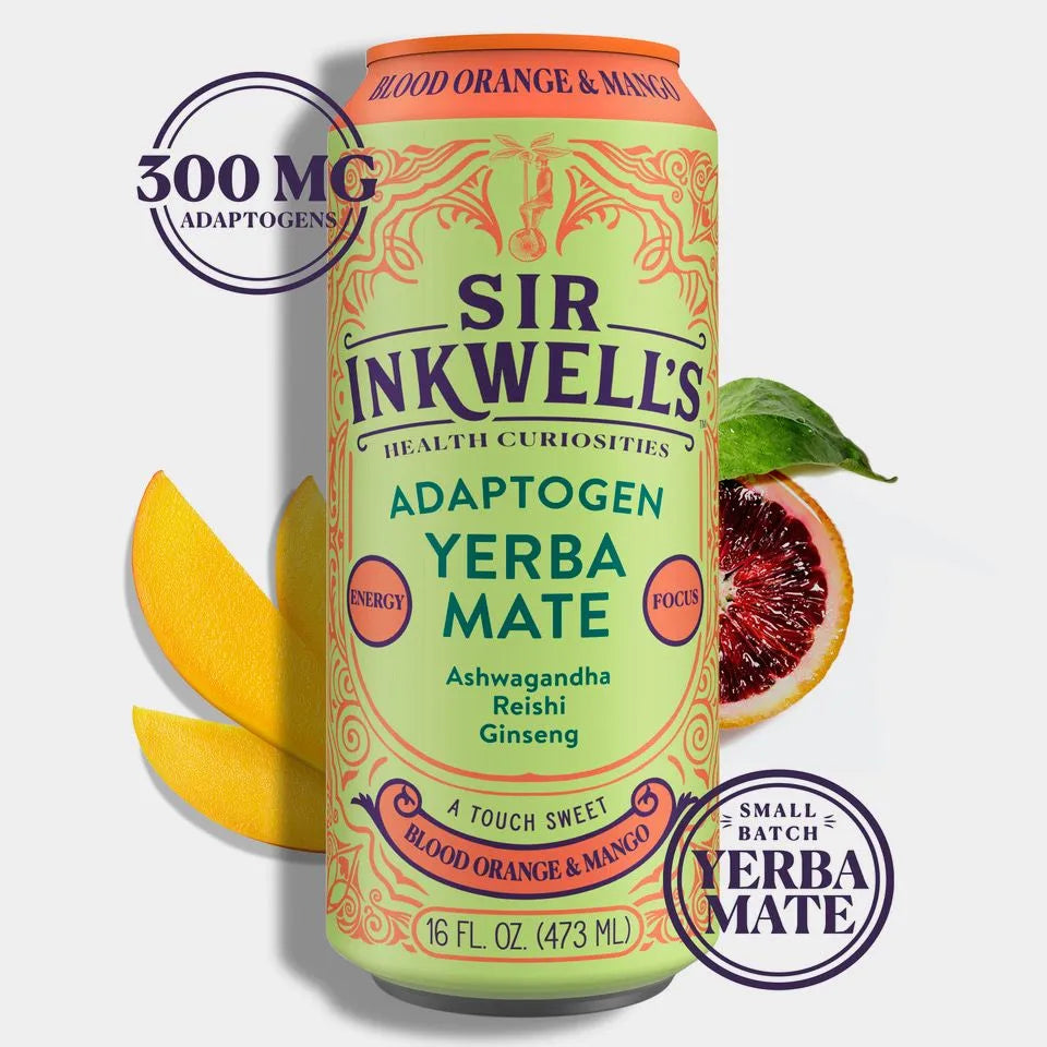 BLOOD ORANGE MANGO YERBA MATE-NON-ALCOHOLIC MOCKTAIL