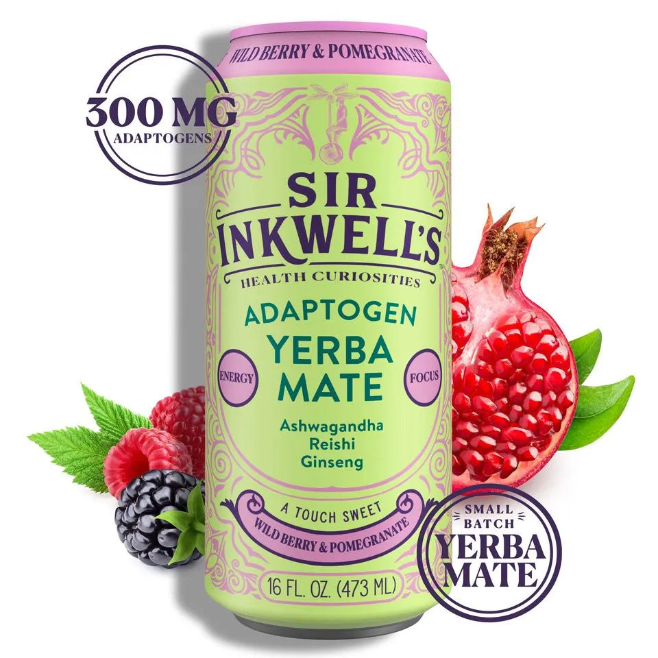 WILD BERRY POMEGRANATE YERBA MATE-NON-ALCOHOLIC MOCKTAIL