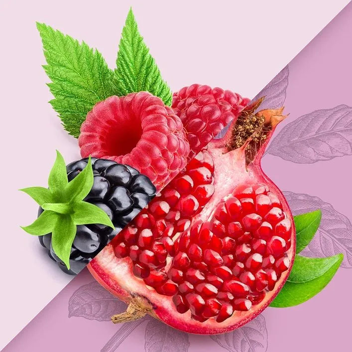 WILD BERRY POMEGRANATE YERBA MATE-NON-ALCOHOLIC MOCKTAIL