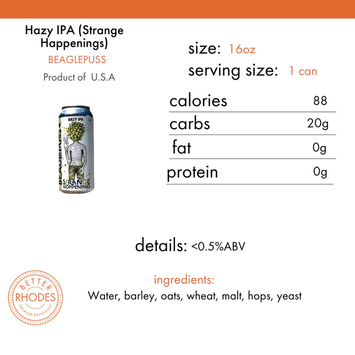 STRANGE HOPPENINGS-NON-ALCHOLIC BEER