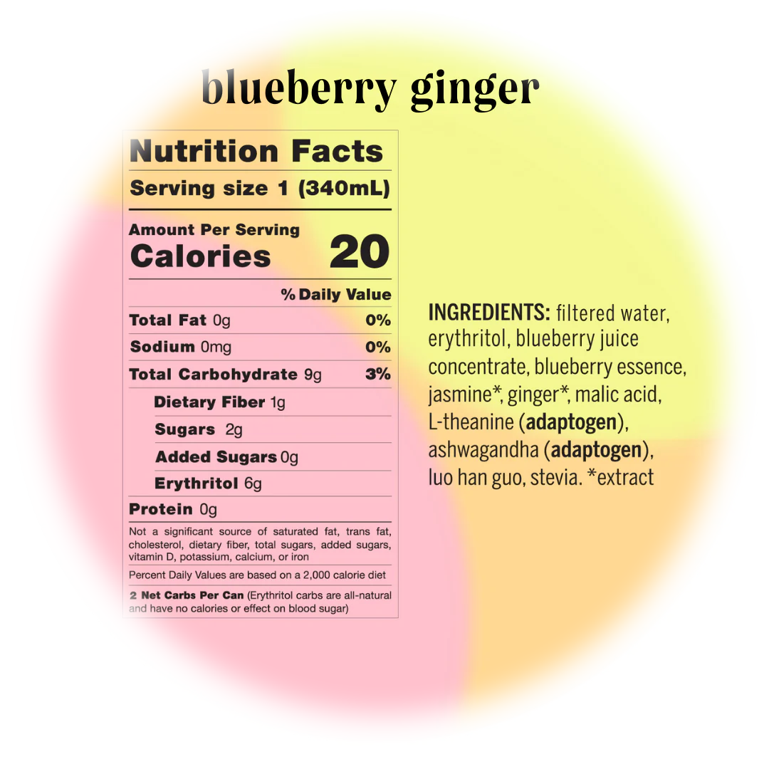 BLUEBERRY GINGER BOTANICAL WATER