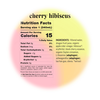 SPARKLING CHERRY HIBISCUS BOTANICAL WATER